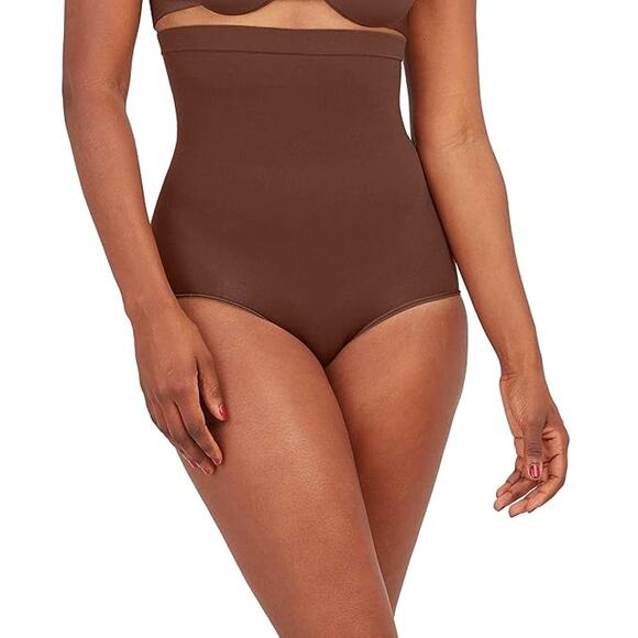 SPANX Power Series Higher Power Panties in Chenust Brown, Size Large - Picture 1 of 9